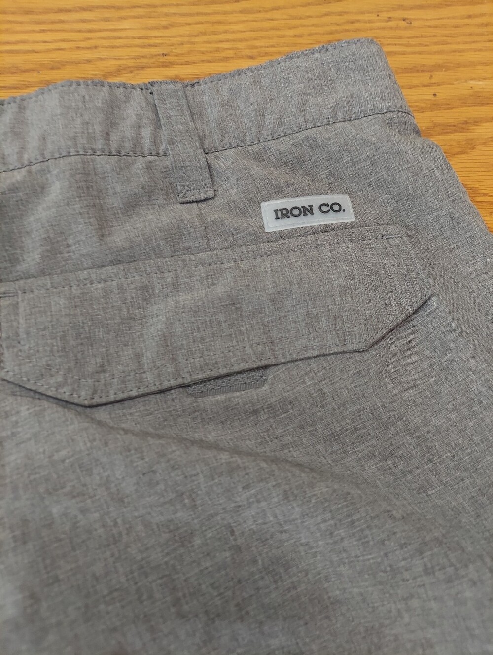 Iron Co. Mens 34 Gray Cargo Shorts Lightweight - Picture 8 of 8